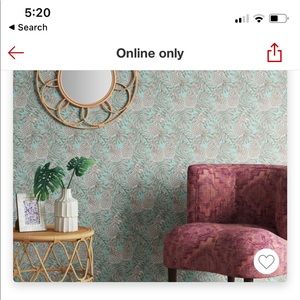 2- Opalhouse peel&stick wallpaper- mint pineapple